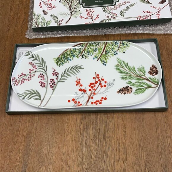 Smithsonian "Good Cheer" Platter designed by Rosanna - 12x6 - New In Box - Picture 1 of 9